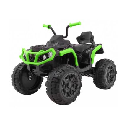 Quad ATV na akumulator dla dzieci Czarno-zielony + Koła EVA + Radio MP3 + LED + Wolny Start